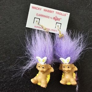 Vintage Russ Troll Earrings